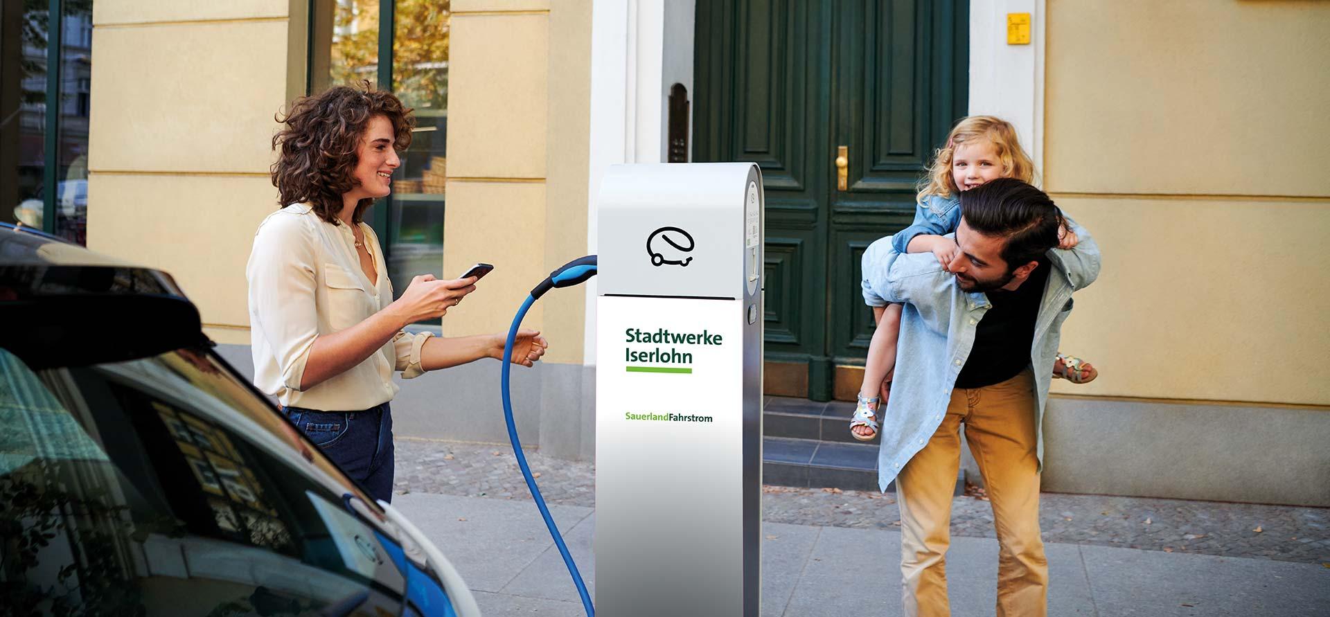 Einfach E-Auto laden mit dem Heimatversorger