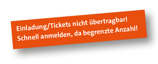 Nicht übertragbar, schnell anmelden