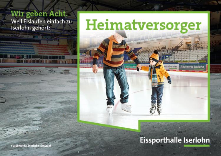 Funktionierende Eissporthalle