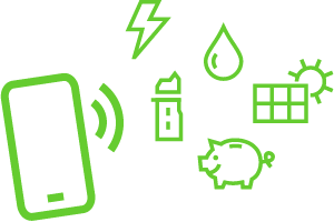 Smartphone mit Icons