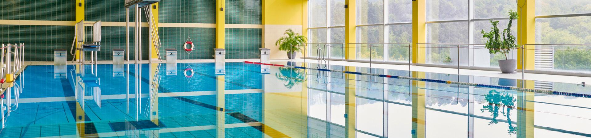 Aquamathe Hallenbad-Innenansicht