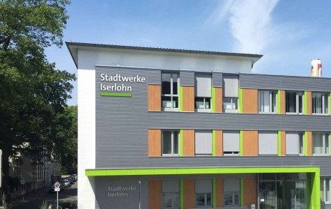 Die Fassade des Stadtwerke Iserlohn-Gebäudes
